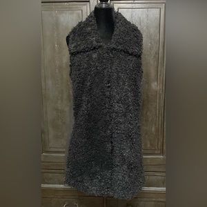 Marc New York Jackets & Coats Faux Fur Vegan Leather Vest- size Xlarge